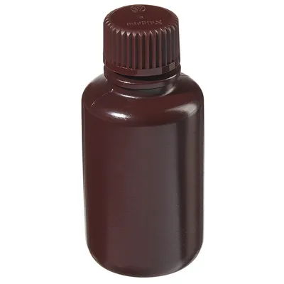 Nalgene BTL N/M AMBR HDPE,1/2 OZ 15ML Amber Narrow Mouth Bottle,HDPE,Amber PP Screw Cap,15ml, Part No. 2004-9050 - Image 9