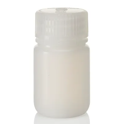 Nalgene BTL W/M HDPE, 1 oz 30 ml Wide Mouth Bottle, HDPE, PP Screw Cap, 30 ml, Part No. 2104-0001 - Image 3