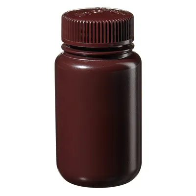 Nalgene BTL AMBR W/M HDPE,1OZ 30ML Amber Wide Mouth Bottle,HDPE,Amber PP Screw Cap,30ml, Part No. 2106-0001 - Image 3