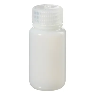 Nalgene BTL W/M HDPE, 1 oz 30 ml Wide Mouth Bottle, HDPE, PP Screw Cap, 30 ml, Part No. 2104-0001 - Image 2