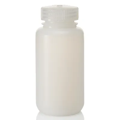 Nalgene BTL W/M HDPE, 1 oz 30 ml Wide Mouth Bottle, HDPE, PP Screw Cap, 30 ml, Part No. 2104-0001 - Image 4