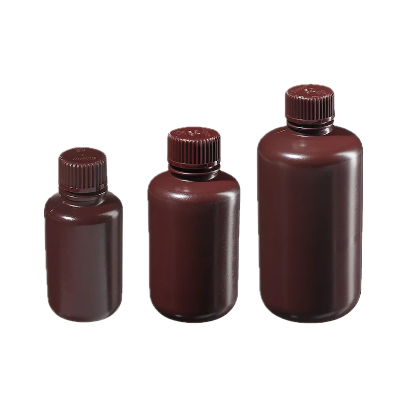 Nalgene BTL N/M AMBR HDPE,1/2 OZ 15ML Amber Narrow Mouth Bottle,HDPE,Amber PP Screw Cap,15ml, Part No. 2004-9050